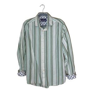 Robert Graham RG Vintage Striped Long Sleeve Button Down Men's Size M
